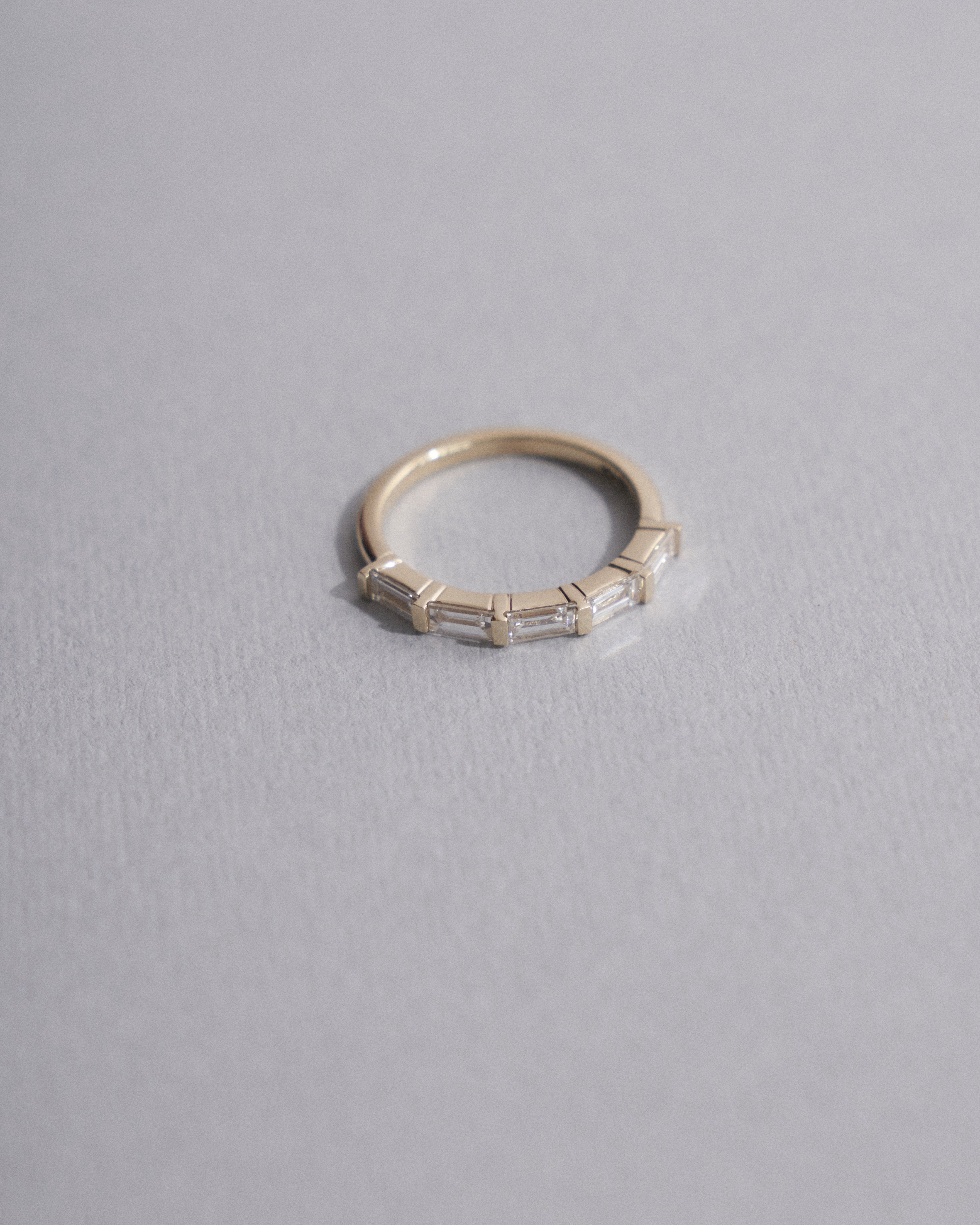 0.12ct Baguette cut half eternity