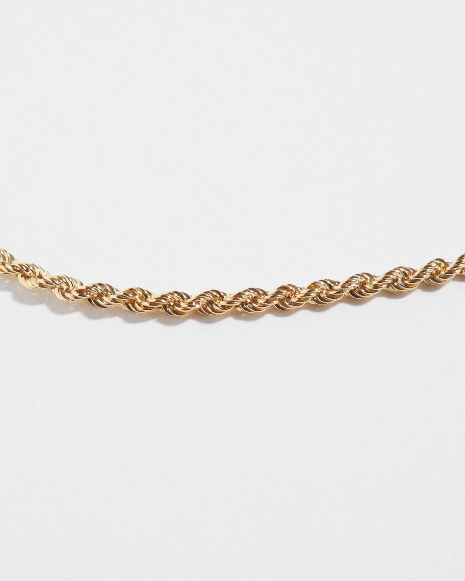 9kt yellow gold rope chain